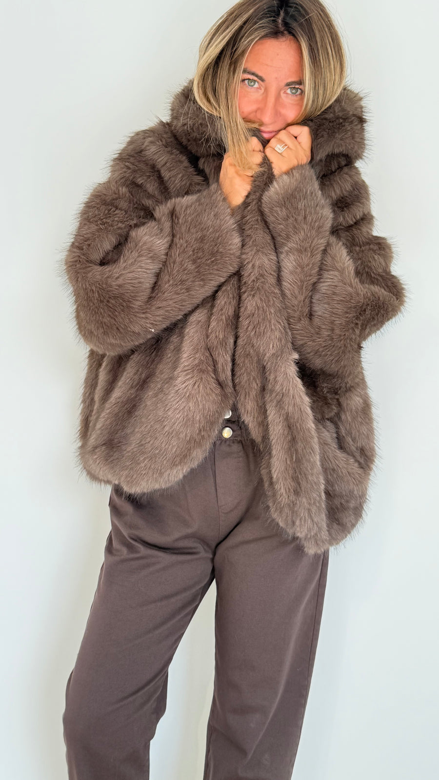 Veste, Lylou fausse fourrure