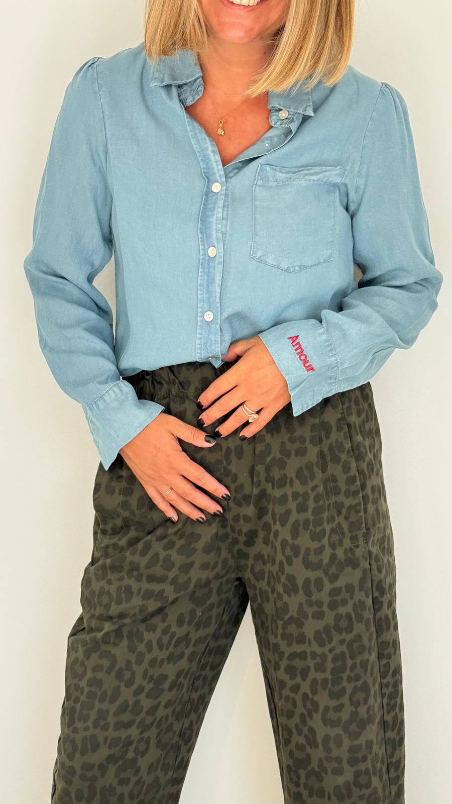 Chemise en jeans Amour