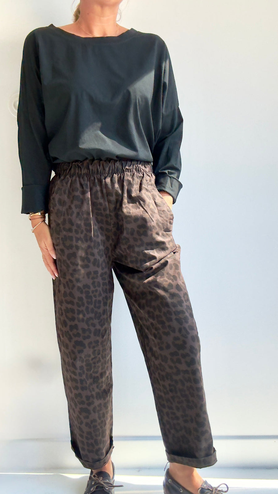 Pantalon Clover motif léopard Les Coulisses d’Elo