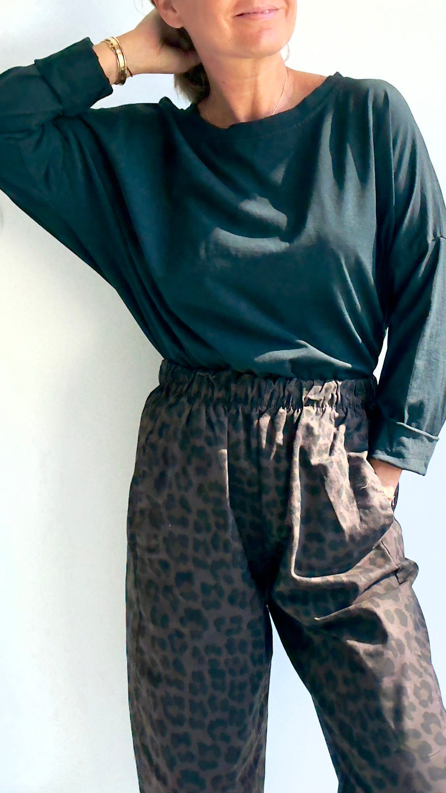 Pantalon Clover motif léopard Les Coulisses d’Elo