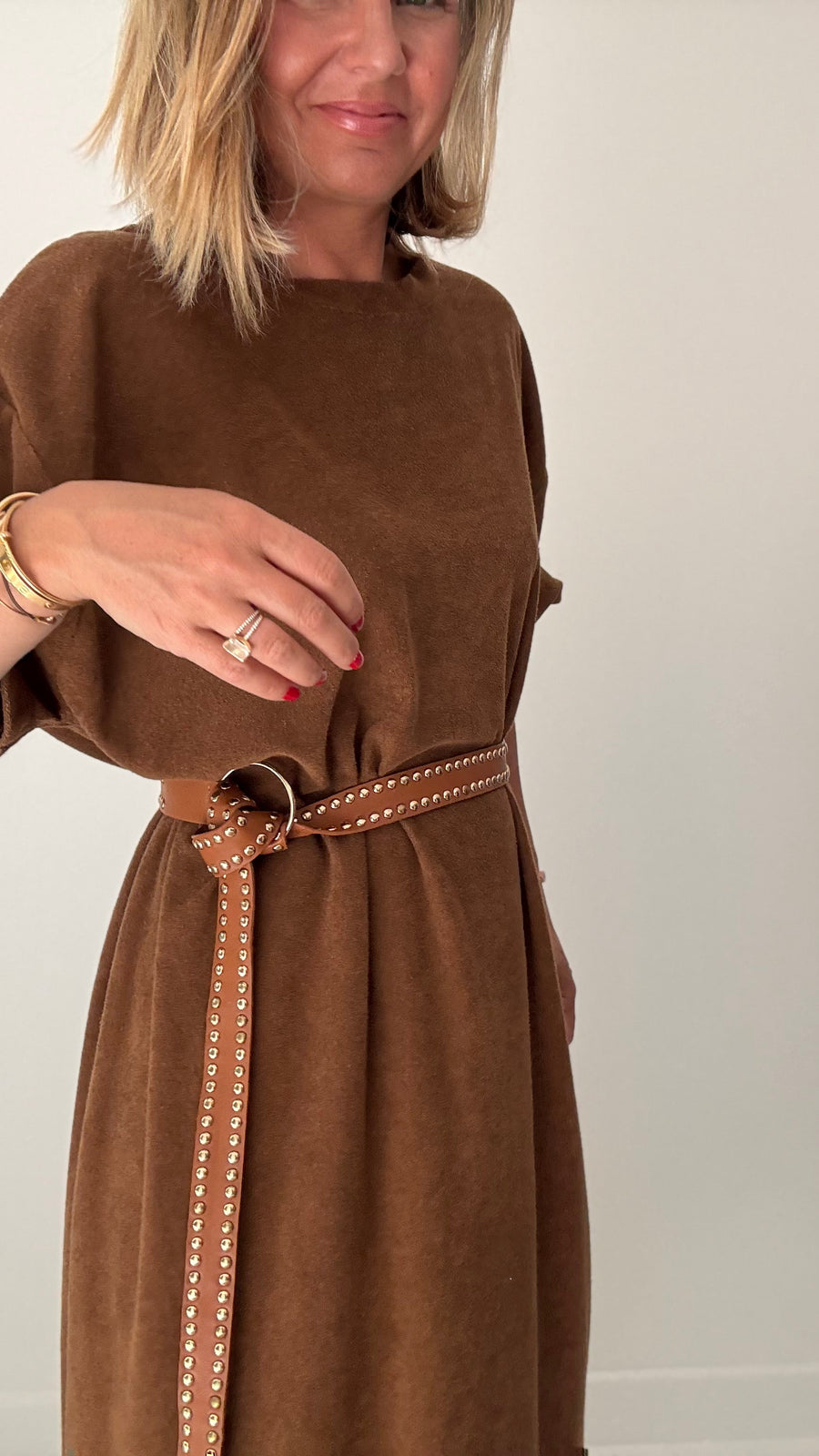 Robe éponge Lola coupe droite Les Coulisses d’Elo