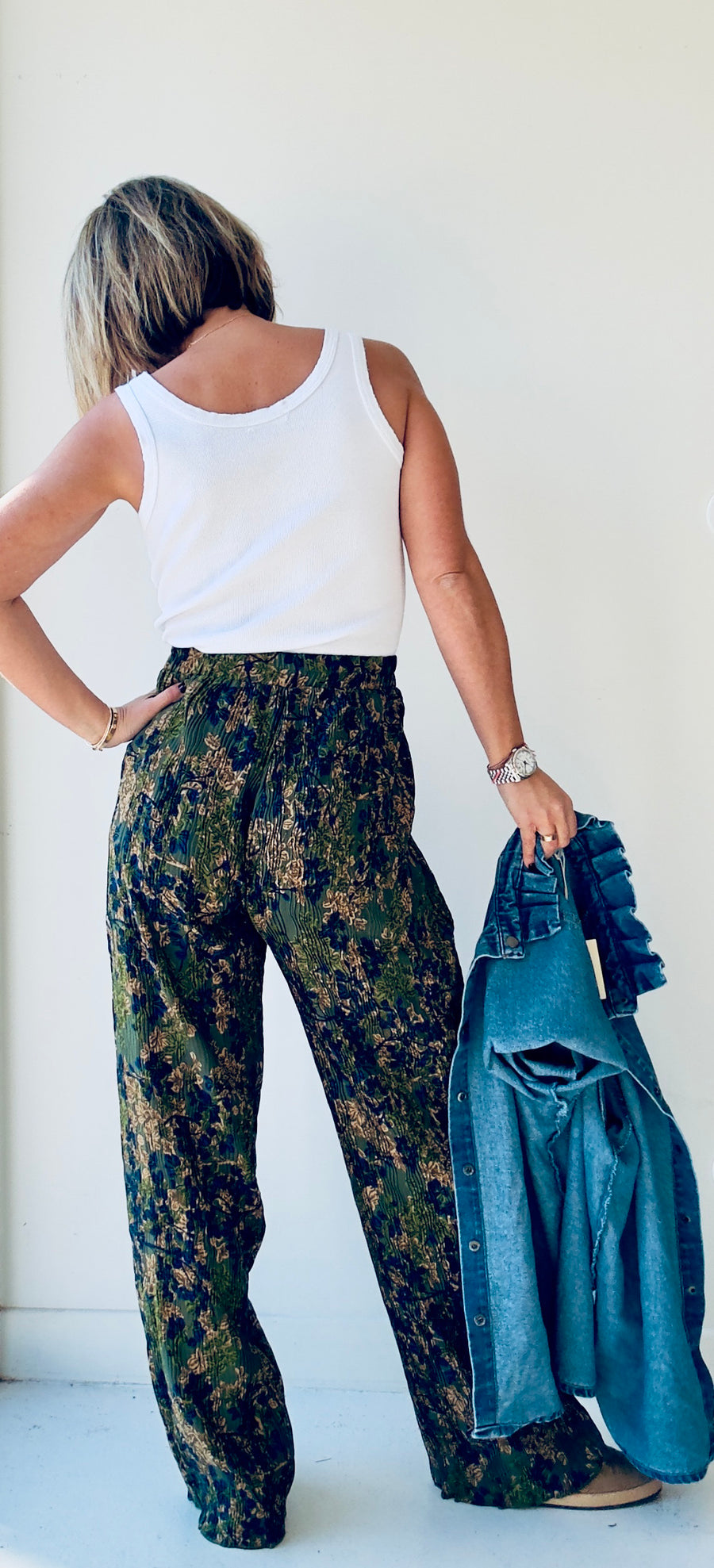 Pantalon Paloma Femme Fluide à Imprimé Fleuri - Confort et Élégance