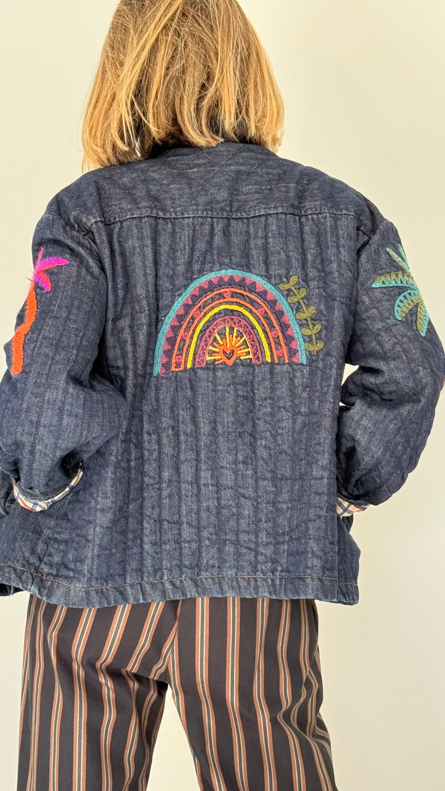 Veste Vicky en jean molletonné