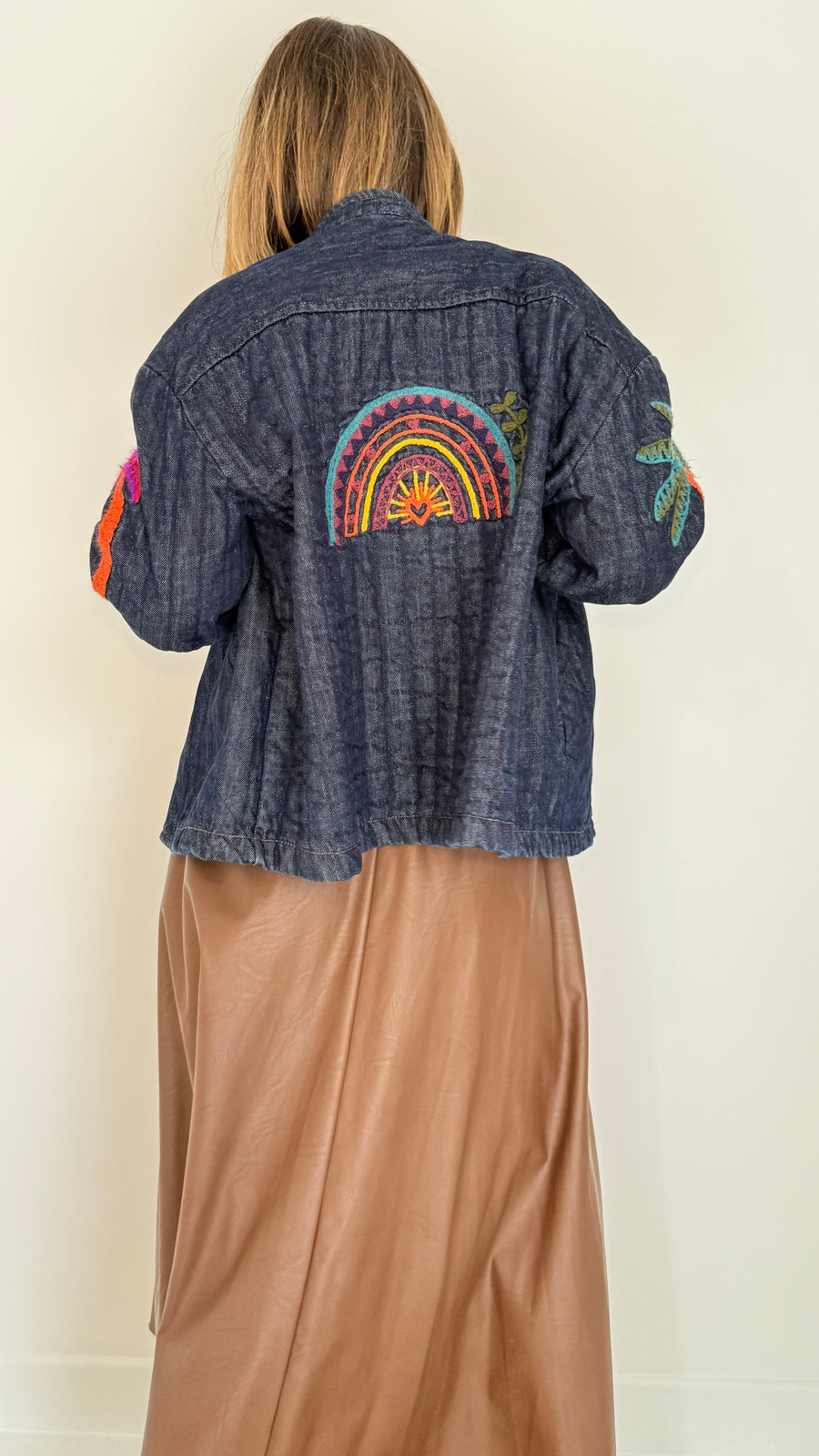 Veste Vicky en jean molletonné