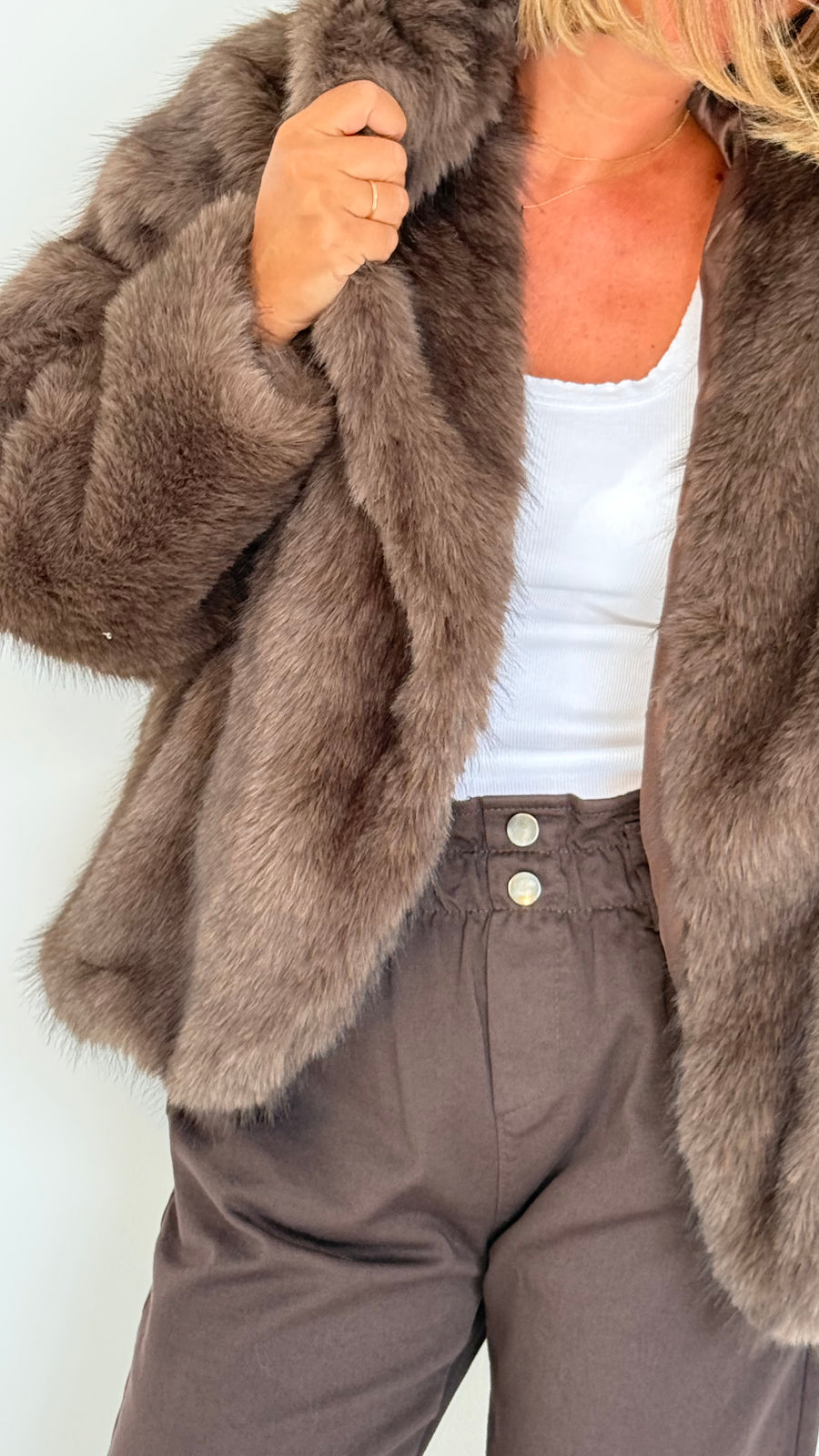 Veste, Lylou fausse fourrure